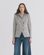 Veronica Beard Miller Dickey Jacket - Antique Blue Melange
