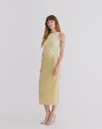 Veronica Beard Allora Beaded Midi Skirt - Chamomile