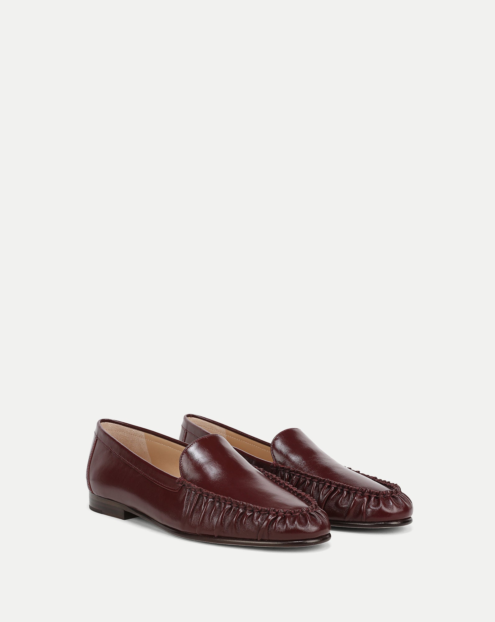 Veronica Beard Prilla Leather Loafer - Pinot Noir