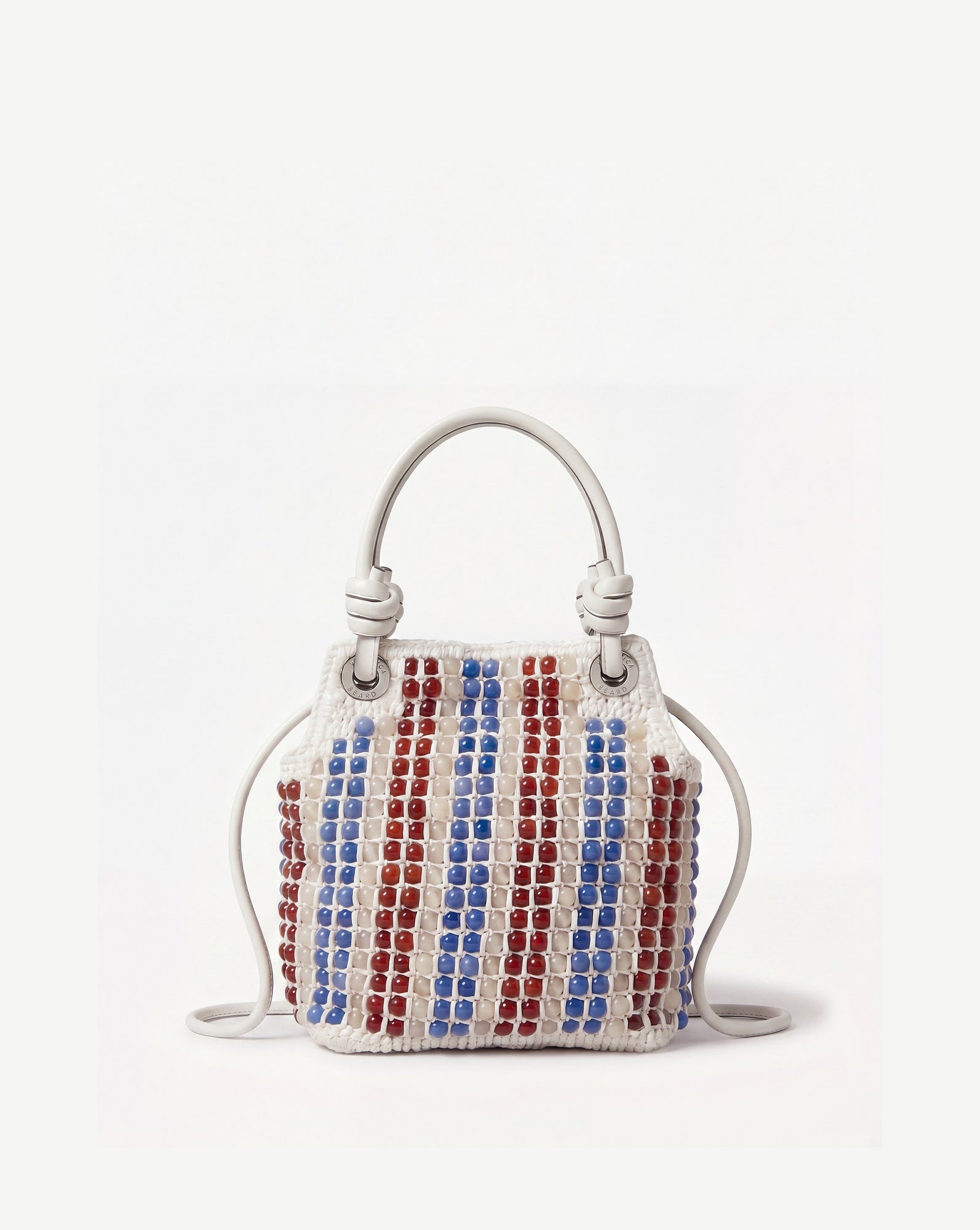 Veronica Beard Beaded Slouch Bag - Off-White Multi