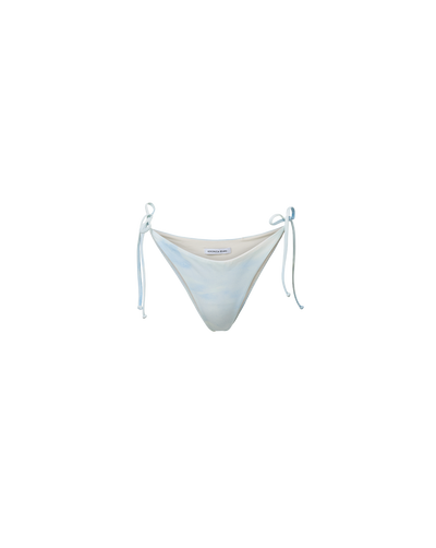 Veronica Beard White bikini with shell print triangle top and