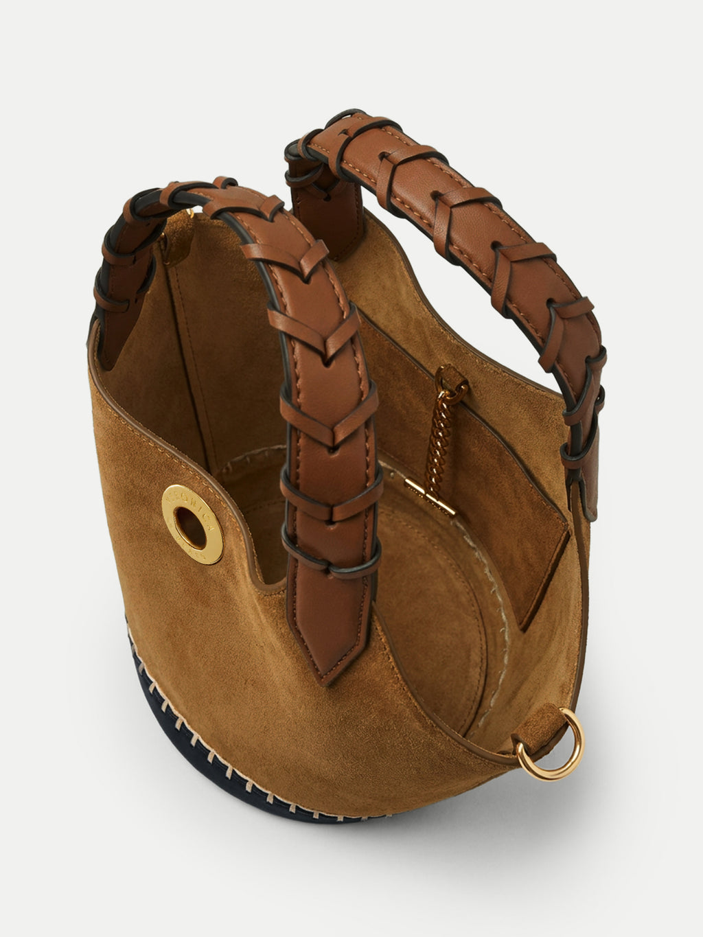 Veronica Beard Suede Anchor Bag - Acorn Multi