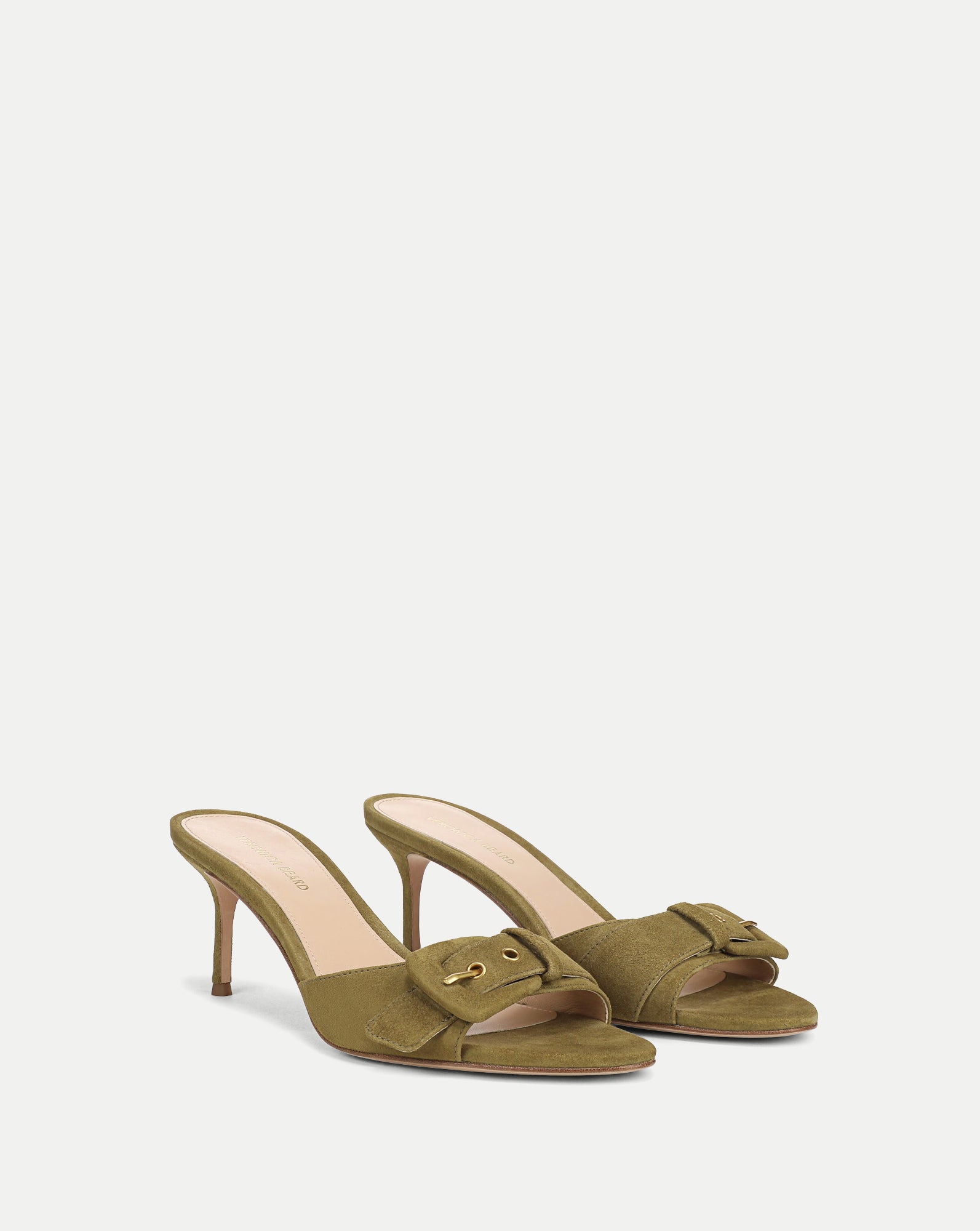 Veronica Beard Tia Buckle Sandal - Fennel Green