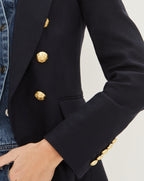 Veronica Beard Miller Linen Dickey Jacket - Navy