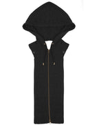 Veronica Beard Cashmere Hoodie Dickey With Cuffs - Black