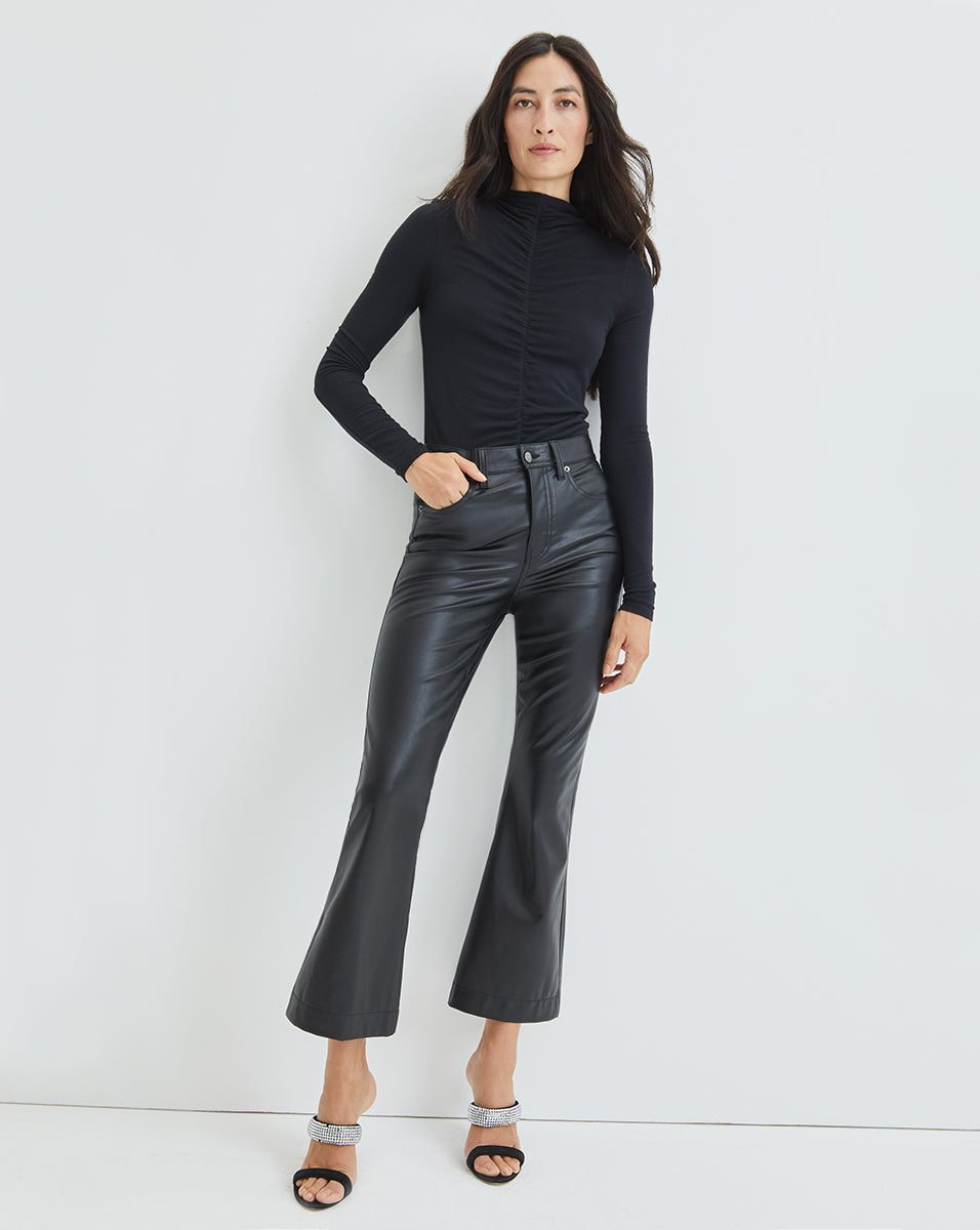 Veronica Beard Carson Kick-Flare Pant - Black
