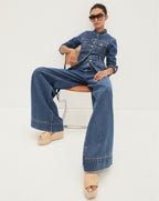 Veronica Beard Tika Denim Jacket - Bright Blue