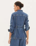 Veronica Beard Tika Denim Jacket - Bright Blue